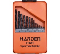Набор сверл по металлу HSS (13 шт; 1.5-6.5 мм) HARDEN 610291