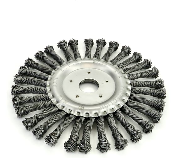 Щетка дисковая жгутовая Д175x13x22.2, ворс сталь 0.80 мм (код 13-075) EuroBrush №EB-DST608L