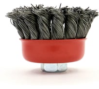 Щетка чашечная жгутовая Д65 мм, M14, ворс сталь 0.50 мм (код 13-071) EuroBrush №EB-AST1L