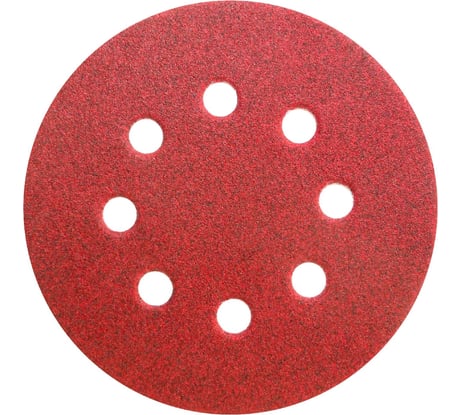 Шлифовальный круг на липучке Orientcraft 125мм Р60 8 отверстий по лаку, краске, дереву (упак. 50шт) 108.060C60