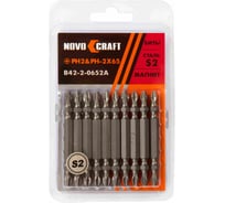 Биты двухсторонние в блистере (10 шт; PH2; 65 мм) Novocraft B42-2-0652A