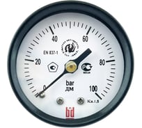 Манометр ДМ 1 050 Т (0-100) бар, кл. 1.5, G1/4", BD 1141100001