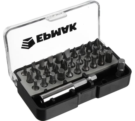 Набор отвертка-адаптер с битами, АБС пластик, сталь, 32 предмета ЕРМАК 651-202