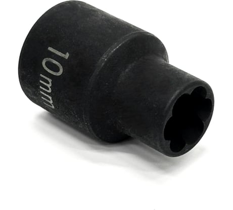 Короткая торцевая спиральная головка 10 мм, 1/2"DR Станкоимпорт CS-12.25.10