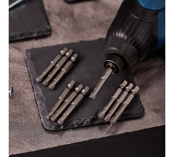 Бита REXANT Torx T-27, 50 мм для шуруповерта сталь S2 уп 10 шт 92-0429