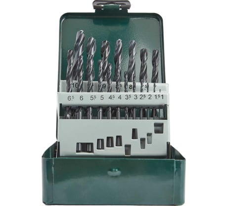 Набор сверл по металлу в металлической коробке НС19И (19 шт; 1-10 мм; шаг 0.5 мм; HSS) SDW TOOLS se00012