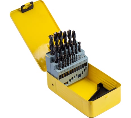 Набор сверл по металлу в металлической коробке (25 шт; 1-13 мм; шаг 0.5 мм; HSS-G) SDW TOOLS se00003