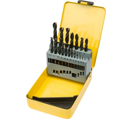 Набор сверл по металлу в металлической коробке (19 шт; 1-10 мм; шаг 0.5 мм; HSS-G) SDW TOOLS se00002