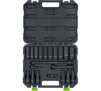 Набор головок ударных 1/2"DR, 20 предметов, 8-24 мм, пласт. кейс Airline ATAS407