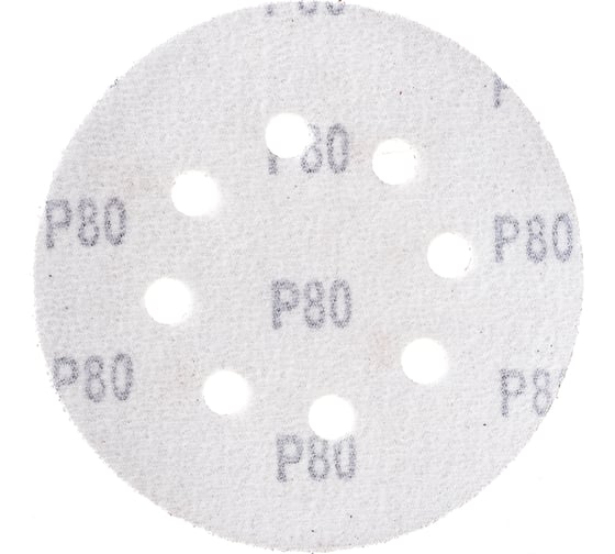 Диск шлифовальный с липучкой (5 шт; 125 мм; P80) Tulips tools EA05-138