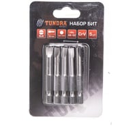 Биты намагниченные (5 шт; сталь CrV; SL6х50 мм) TUNDRA 2270961