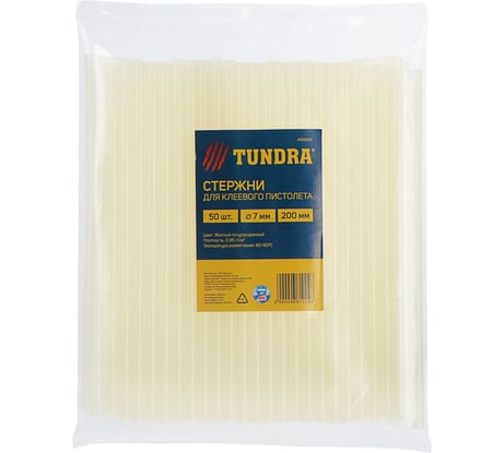 Стержни клеевые (50 шт; 7х200 мм) ТУНДРА 4661024