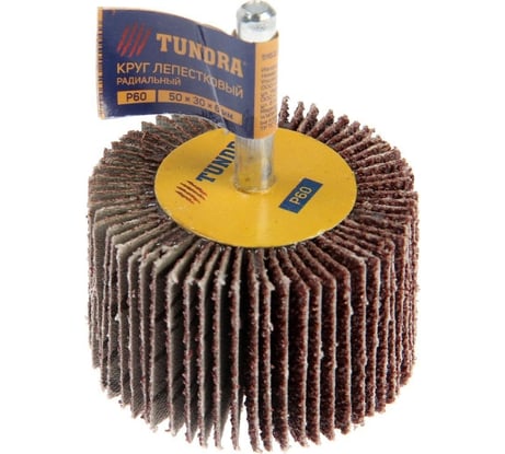 Круг лепестковый радиальный (50х30х6 мм; Р60) ТУНДРА 5162355