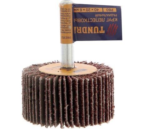 Круг лепестковый радиальный (40х20х6 мм; Р60) ТУНДРА 5162352