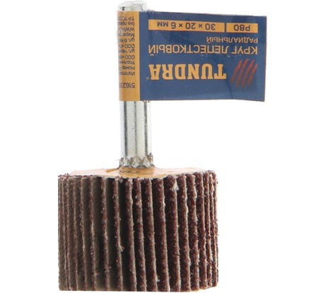 Круг лепестковый радиальный (30х20х6 мм; Р80) ТУНДРА 5162350