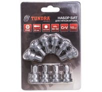 Биты (10 шт; сталь CrV; PH2х25 мм) для гипсокартона TUNDRA 2270967