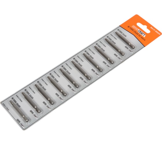 Биты TORX в ленте (10 шт; T25; 50 мм; s2) Novocraft B44-21-05025V