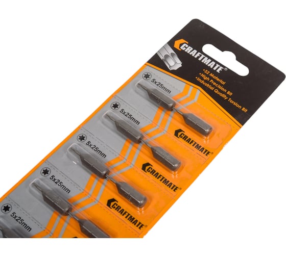 Биты TORX в ленте (20 шт; T5; 25 мм; s2) Novocraft B44-11-02505V