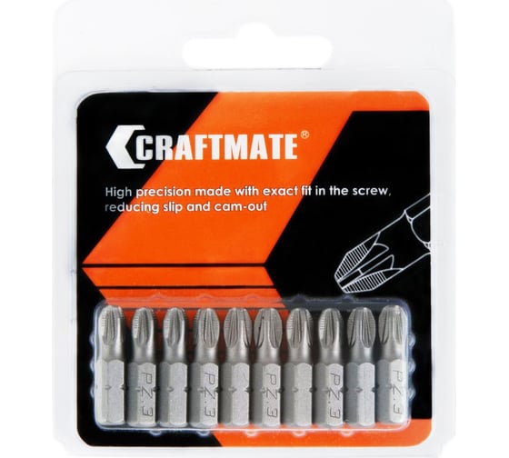 Биты в блистере (10 шт; PZ3; 25 мм; s2) Novocraft В43-11-0253 1