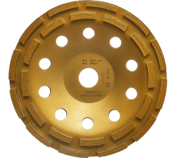 Чашка алмазная 2-х рядный сегмент 180x22.2 мм, Z24 HC H21230039