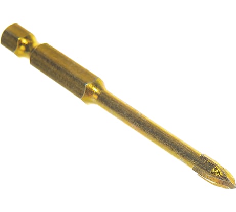 Сверло по кафелю (5x71 мм; 4 режущие кромки; титановое покрытие; U-хвостовик под биту) FIT 35475