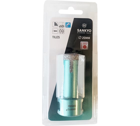 Сверло алмазное по керамограниту (20 мм; М14) Sankyo STDA020000
