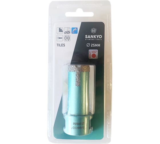Сверло алмазное по керамограниту (25 мм; М14) Sankyo STDA025000