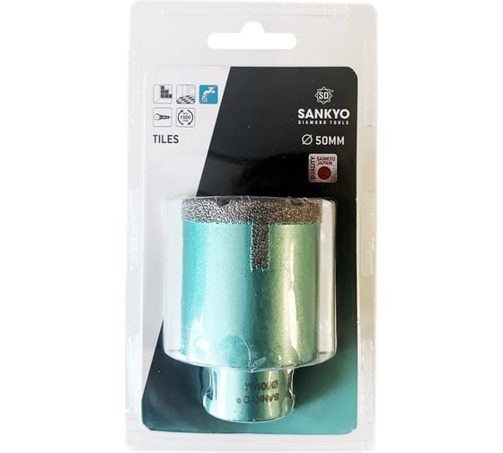Сверло алмазное по керамограниту (50 мм; М14) Sankyo STDA050000