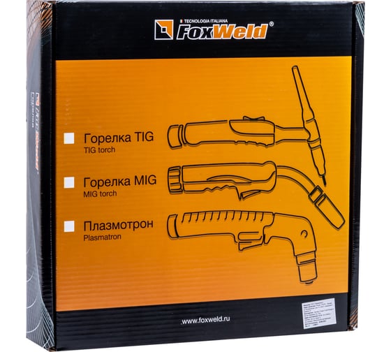 Горелка с кнопкой UnoTIG-26-Flex (4 м; 35 кв.мм) FOXWELD 4573