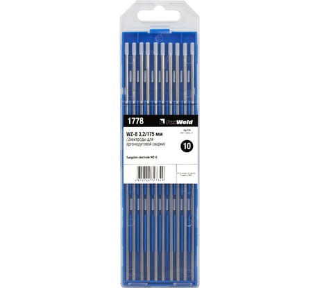 Электрод вольфрамовый WZ-8 (10 шт; 3.2 мм; 175 мм) FOXWELD 1778