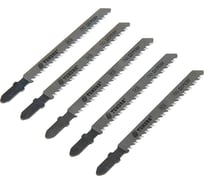 Пилки по дереву для лобзика (5 шт; 75/100х2.5 мм; HCS; T101BR) TUNDRA 1119735