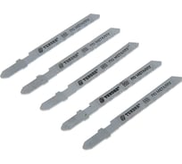 Пилки по металлу для лобзика (5 шт; 50/75х1.2 мм; HSS; T218A) ТУНДРА 1119729