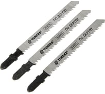 Пилки по дереву для лобзика (3 шт; 75/100х2.5 мм; BIMETAL; T101BRF) TUNDRA 2706866