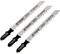 Пилки по дереву для лобзика (3 шт; 75/100х4 мм; BIMETAL; T101DF) TUNDRA 2706864