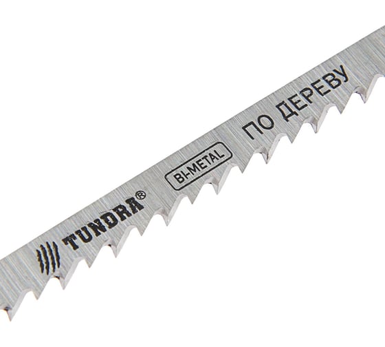 Пилки по дереву для лобзика (3 шт; 75/100х4 мм; BIMETAL; T101DF) TUNDRA 2706864