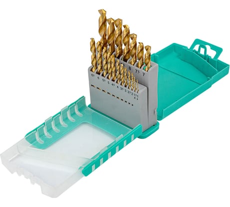 Набор сверл по металлу, iLOFORCE 19 предметов, 1-10мм IF-924U19(60698)