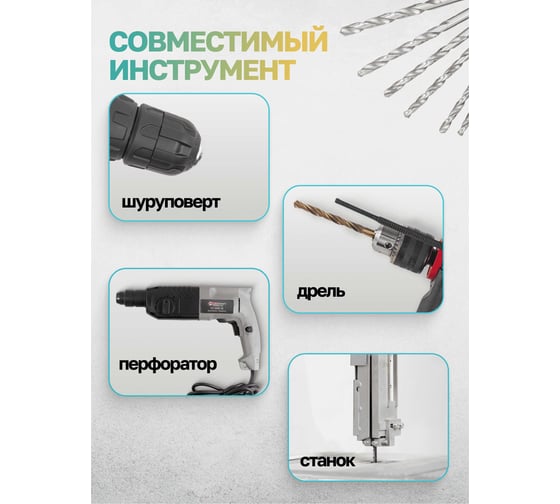 Набор сверл по металлу, iLOFORCE 19 предметов, 1-10мм IF-DBS19(60705)