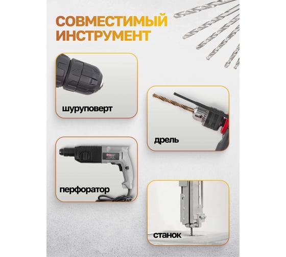 Набор сверл по металлу, FORSTIME 19 предметов, 1-10мм FT-41604(60685)