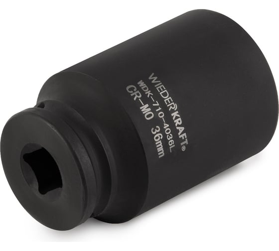 Головка торцевая ударная глубокая 6-гранная (36 мм; 1/2") WIEDERKRAFT WDK-710-4036L