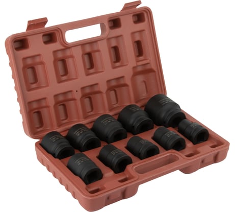 Набор ударных головок (10 предметов; 17-46 мм; 3/4") WIEDERKRAFT WDK-760