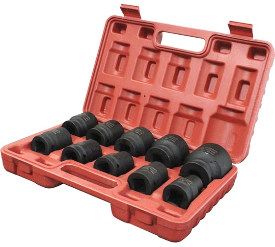 Набор ударных головок (10 предметов; 17-46 мм; 3/4") WIEDERKRAFT WDK-760