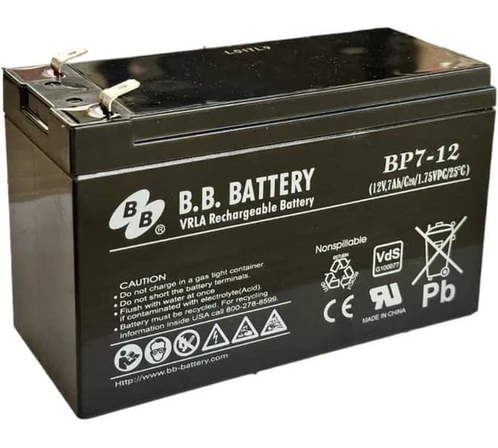 Аккумуляторная батарея 12 В, 7 А*ч BB Battery BP 7-12 35595738