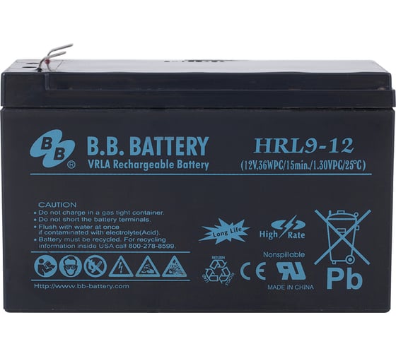 Аккумуляторная батарея 12 В, 9 А*ч BB Battery HRL 9-12