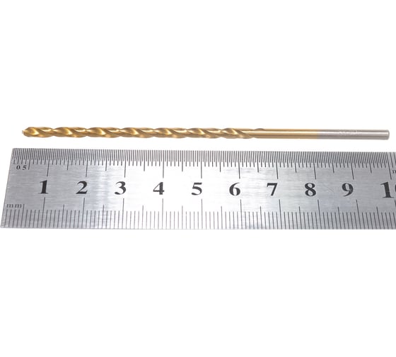 Сверло длинное по металлу (10 шт; 3х100х66 мм; M2; DIN 340) Novocraft T340030066100