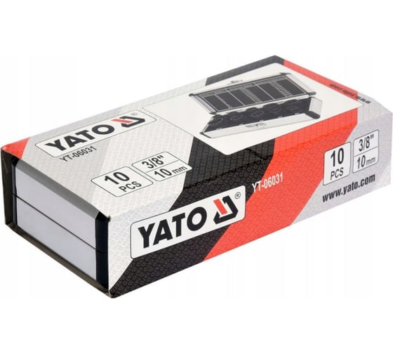 Набор головок для поврежденных болтов и гаек YATO 10предметов YT-06031 371406031 092 1