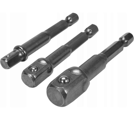 Набор адаптеров 3 шт 1/4", 3/8", 1/2" YATO YT-04685