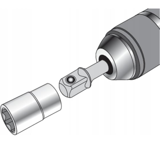 Набор адаптеров 3 шт 1/4", 3/8", 1/2" YATO YT-04685