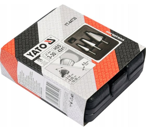 Набор конусных сверл YATO 3 предмета YT-44730 369444730 092 1