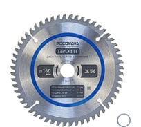 Пильный диск по алюминию ПРОФИ 160х20/16 мм, 56Т РОСОМАХА 261605