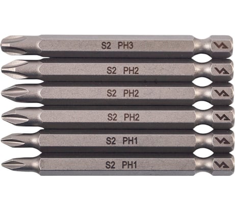 Набор бит PH, 70 мм, 6 шт VIRA 303246